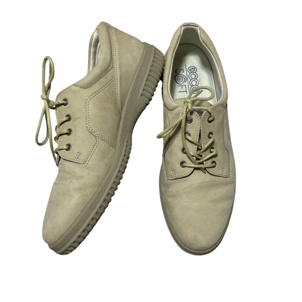 Ecco Soft 42 Women's Light Beige Sneakers Walking Shoe US‎ SIze 11.5